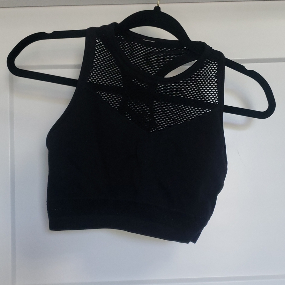 Large Neck-High Sports Bra